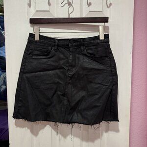 BlankNYC Coated Denim Mini Skirt